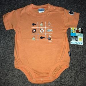Vintage Carter’s 3-6 Months Nautical Theme Onesie, New With Tags
